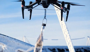 Livraison de rosé par drone