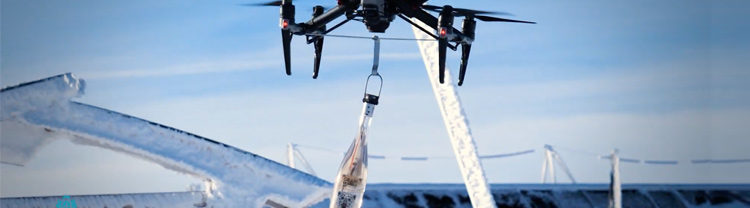 Livraison de rosé par drone