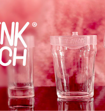 Drink watch couvercle a verre