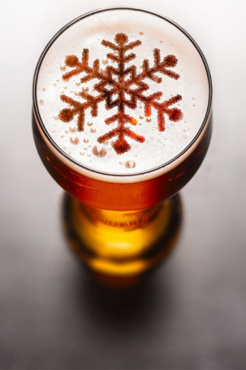 Une bière sous le sapin