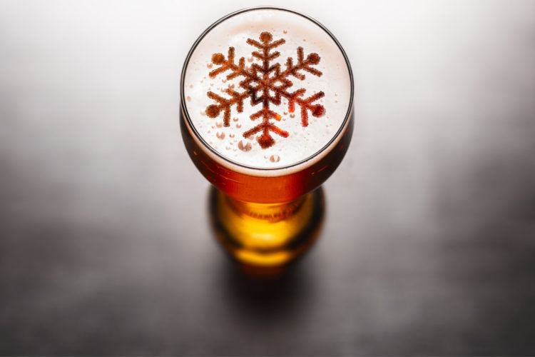 Une bière sous le sapin