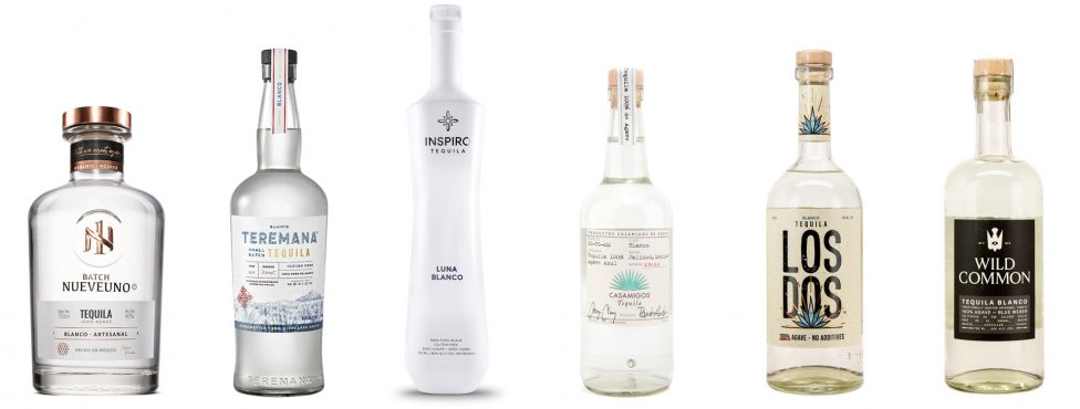 Gamme de dégustation à l'aveugle de tequila