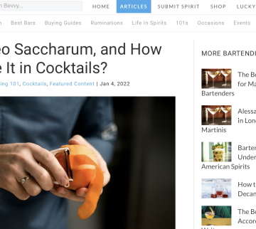 Qu'est-ce qu'Oleo Saccharum et comment l'utilisez-vous ?  sur Bevvy