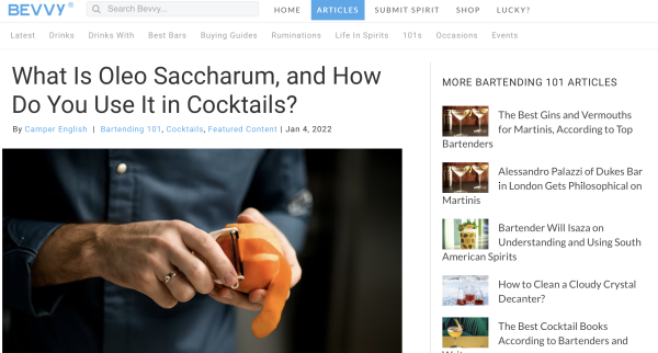 Qu'est-ce qu'Oleo Saccharum et comment l'utilisez-vous ?  sur Bevvy