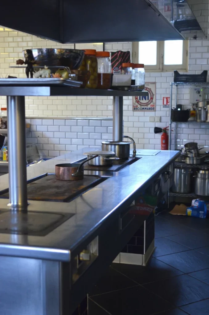 Cuisine professionnelle en inox, terrain des vraies économies d'énergie en Horeca