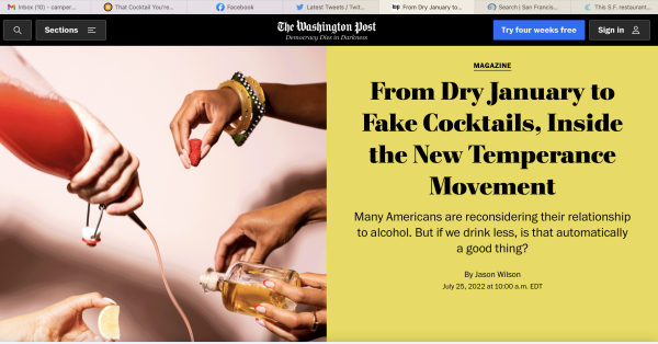 Doctors and Distillers in The Washington Post
