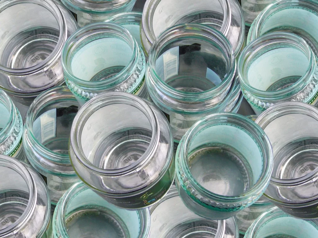 Bouteilles en verre consignées destinées au recyclage