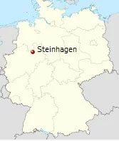 Carte complète de l'Allemagne de Steinhagen